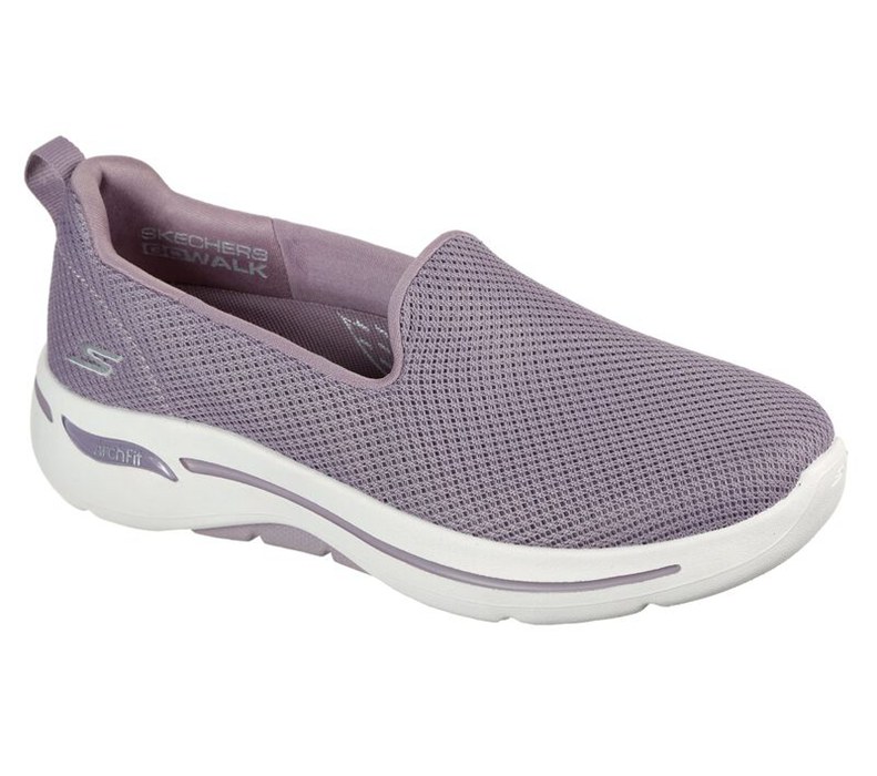 Skechers Gowalk Arch Fit - Grateful - Womens Slip On Shoes Purple [AU-IN4947]